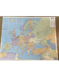 KARTA EUROPE (POLITIČKA) - ZIDNA