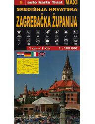 Auto Karta - Središnja Hrvatska - Zagrebačka županija
